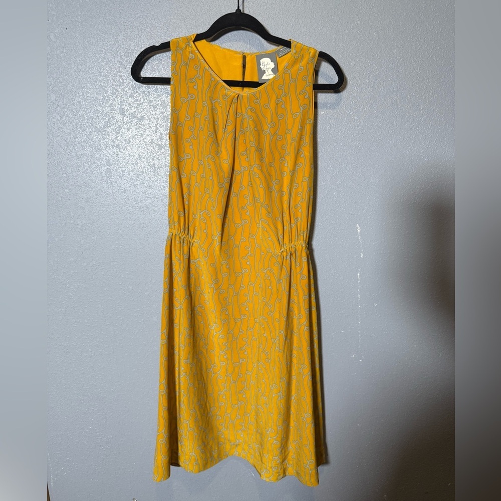 Anthropologie Girls From Savoy Silk‎ Dress- 12